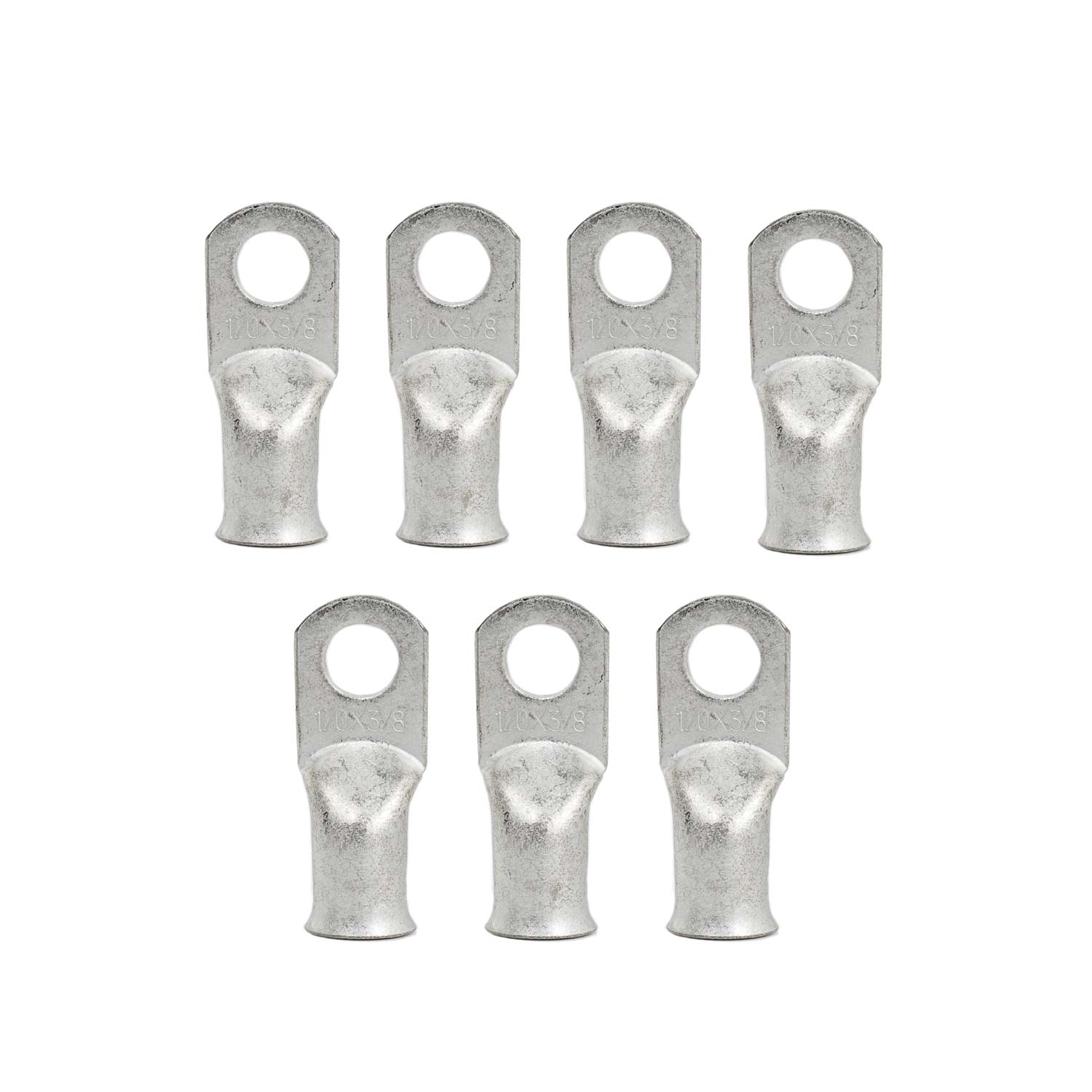 Seven 3/8" Ring Lugs