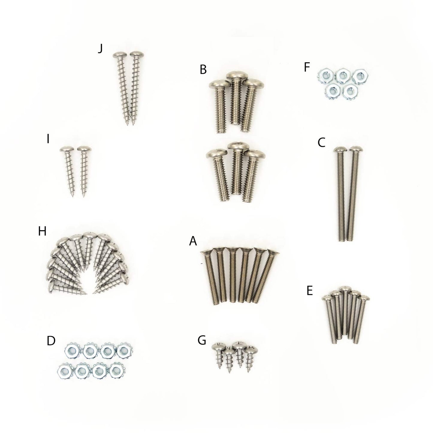 Hardware Bundle for Schima CMP2500 Battery Build Kit Screws Bolts Nuts