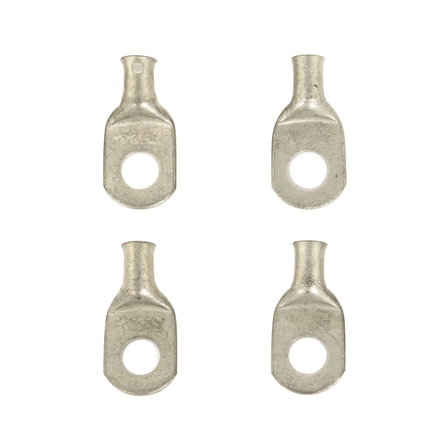 Four 6 AWG Ring Terminal