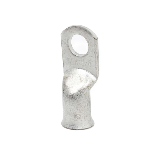 One 1/0-3/8" Tinned Copper Lug