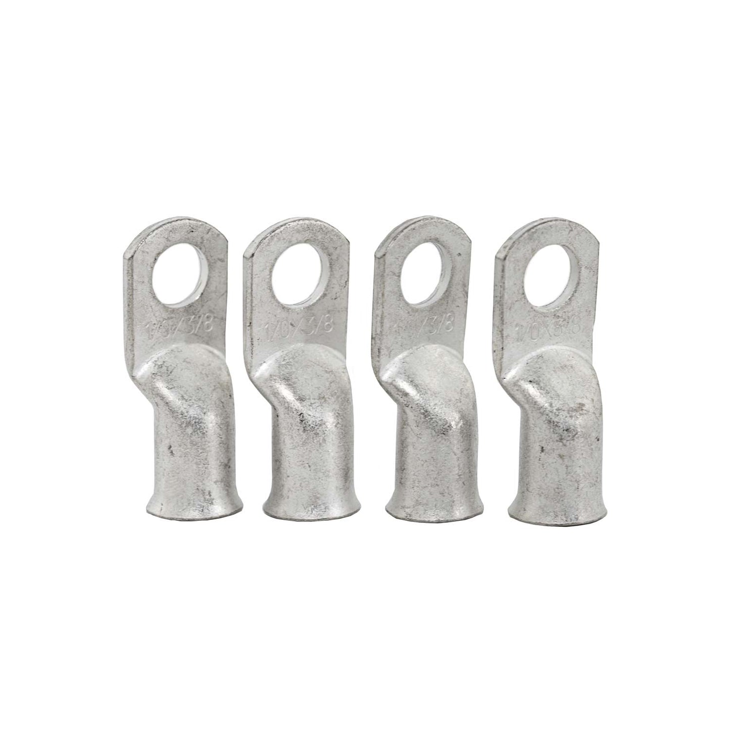 Four 1/0-3/8" Tinned Copper Lug
