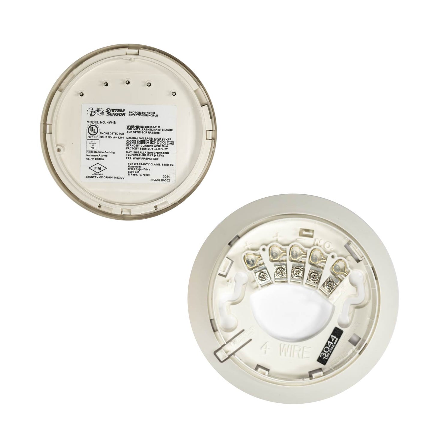 System Sensor 4W-B Photoelectric Smoke Detector