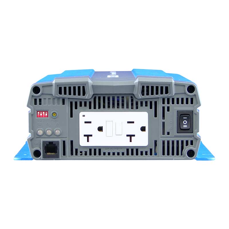 Front View Cotek SP1000 48VDC To 115VAC, GFCI, (1000W) Pure Sine Wave Inverter