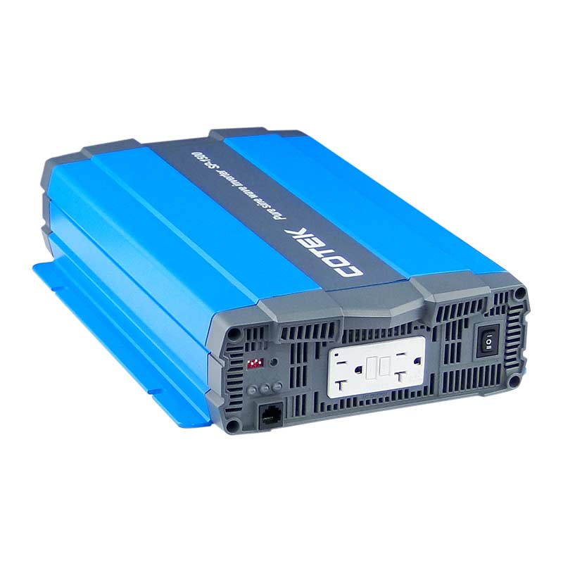 Cotek SP1500 12VDC To 115VAC, UL Certified, GFCI, (1500W) Pure Sine Wave Inverter