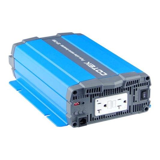 Cotek SP700 12VDC To 115VAC, UL Certified, GFCI Output, (700W) Pure Sine Wave Inverter