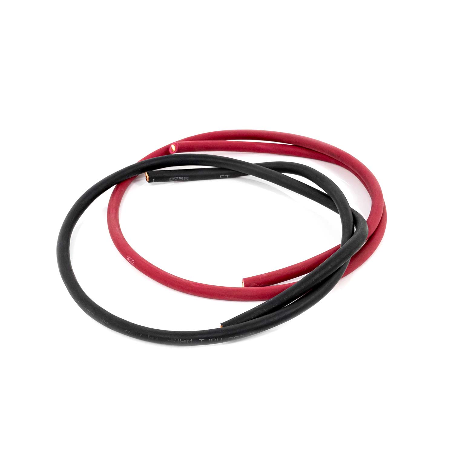Two Pre-cut 6AWG Wires Red and Black