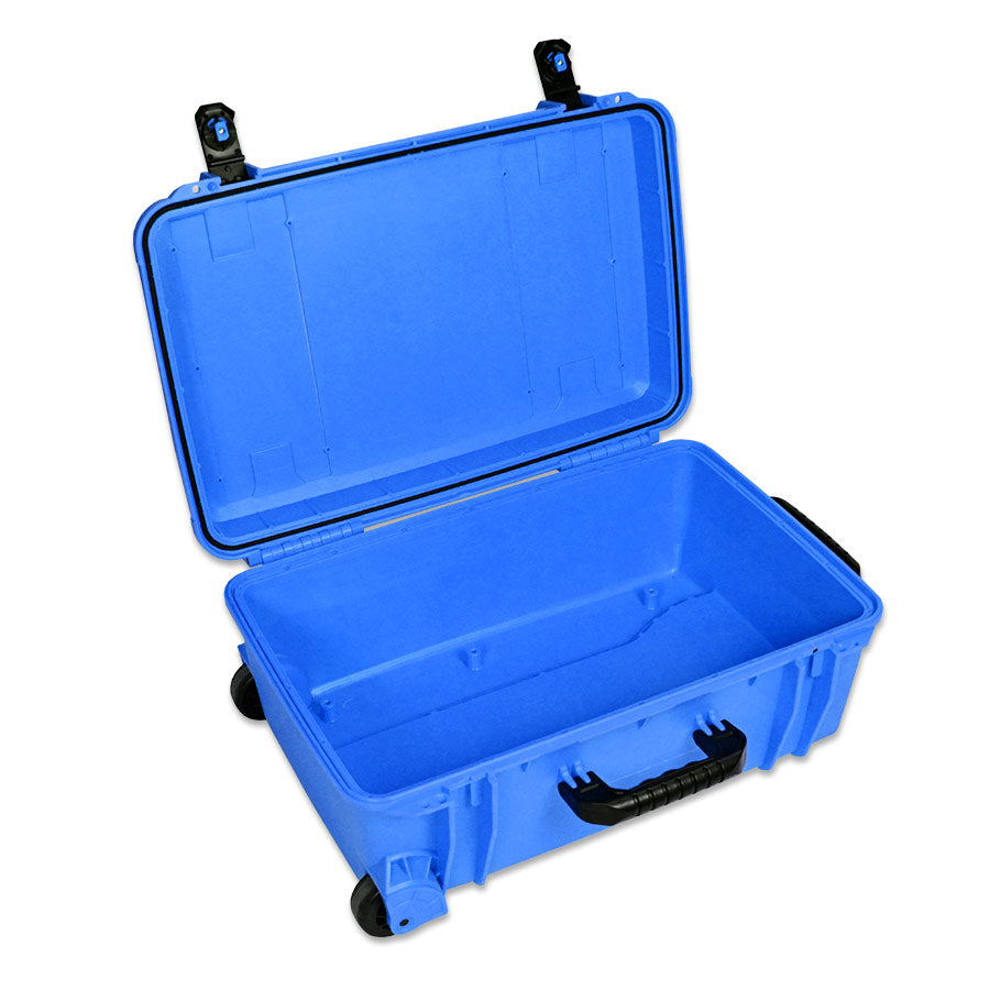 Seahorse Battery Storage Blue Hinged Container Wheels Is Easy for Transport