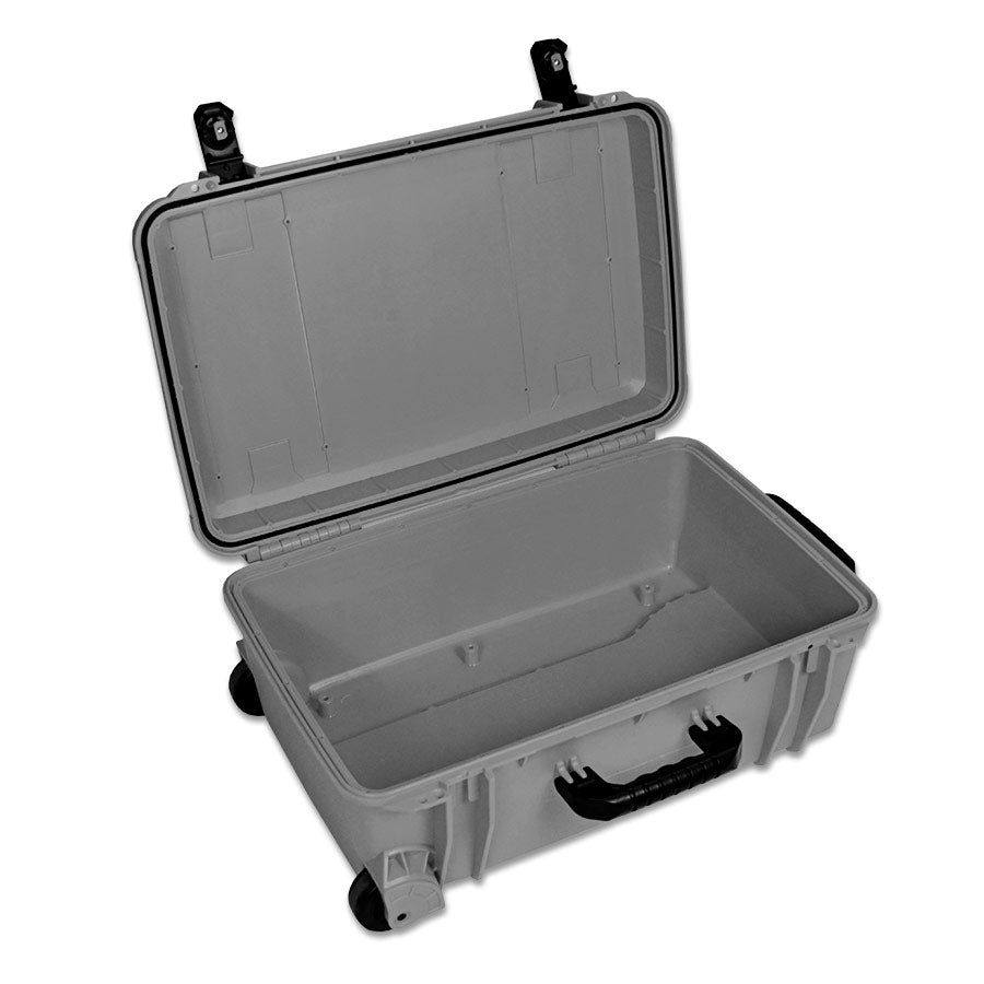Seahorse Storage Case Gun Metal Grey Battery Storage Container Durable With Wheels