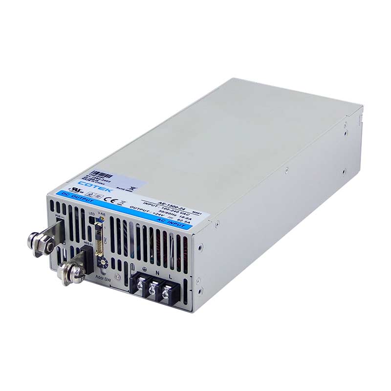 front View Cotek AE-1500, DC Output Voltage from 12VDC tp 120VDC, (1500W) Switching Power Mode Supply