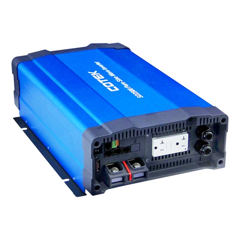 Cotek SD2500 24VDC To 115VAC, GFCI and Hardwire Output, (2500W) Pure Sine Wave Inverter