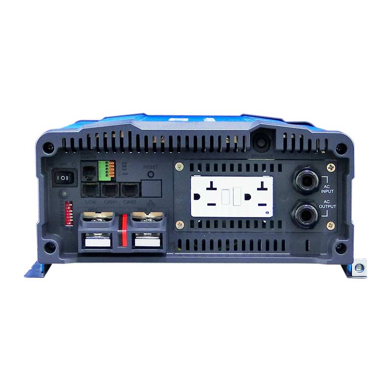 Front View Cotek SD2500 12VDC to 115VAC, GFCI and Hardwire Output, (2500W) Pure Sine Wave Inverter