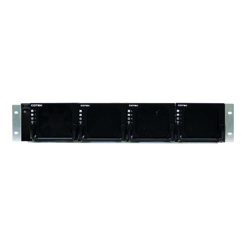 Front View Loaded Rack, Inverters Sold Separately, Empty Rack - Cotek SR1600 Plus Shelf - For Use With 230VAC Models